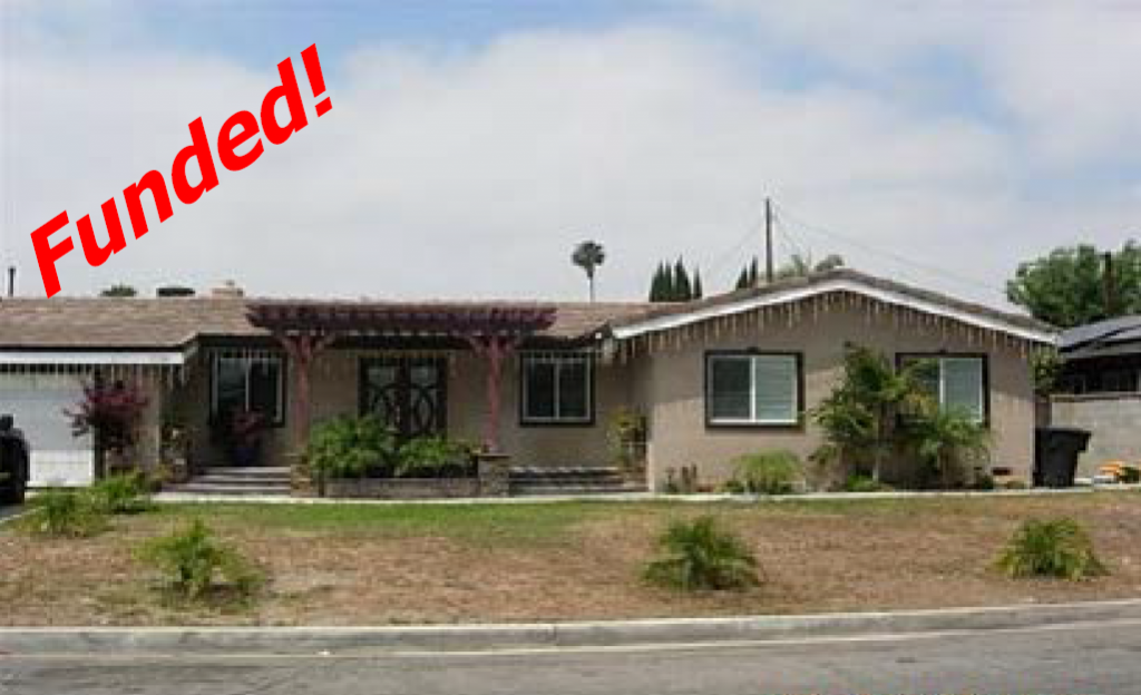 Recently Funded Hard Money Loan in Garden Grove, CA  for $200,000
