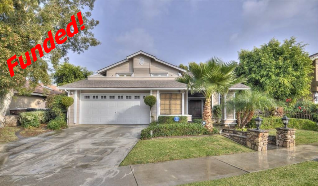 Recently Funded Hard Money Loan in Placentia, CA for $481,000