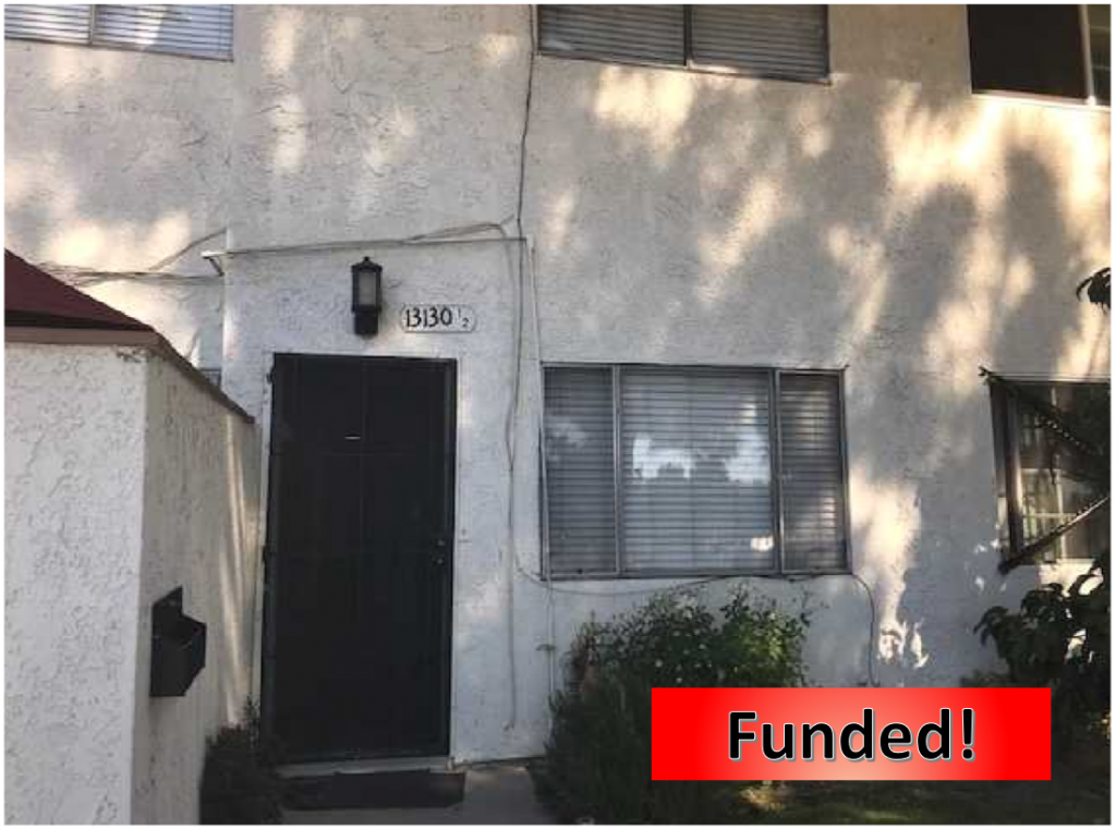 Recently Funded Hard Money Loan in Sylmar, CA for $53,000