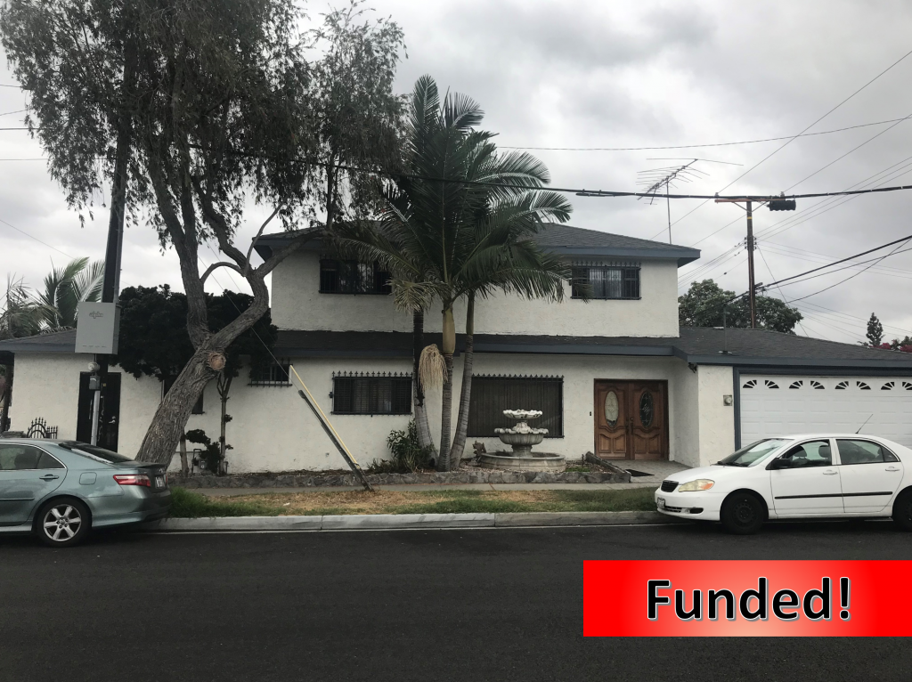 Recently Funded Hard Money Loan in Downey, CA  for $85,000