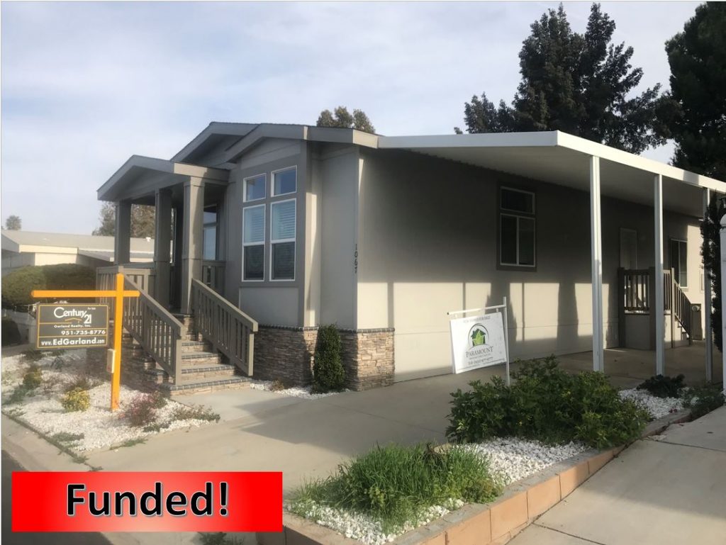 Recently Funded Hard Money Loan in Corona, CA for $211,250