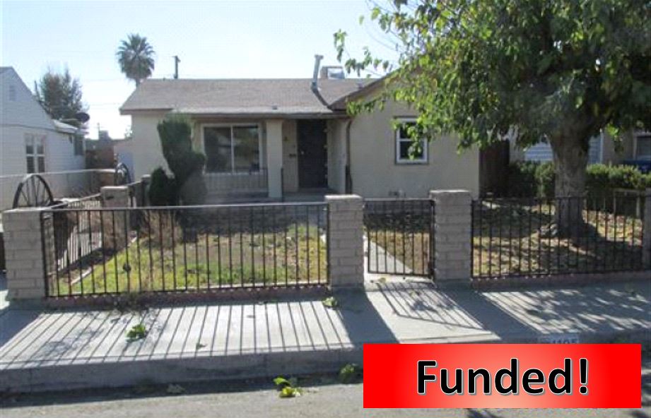 Recently Funded Hard Money Loan in Bakersfield, CA for $159,150