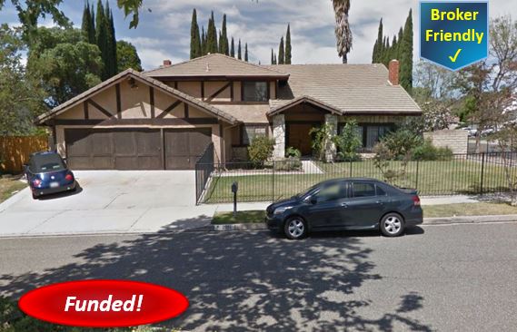Recently Funded Hard Money Loan - Simi Valley: $60,000, 2nd TD, 62.90% CLTV, 10.50% Lender