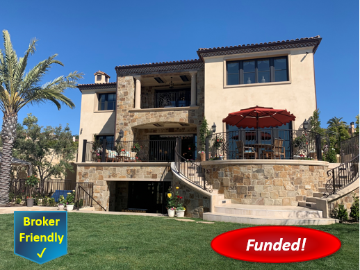 Recently Funded Hard Money Loan - Newport Beach: $1,250,000, 2nd TD, 54% CLTV, 12.00% Lender