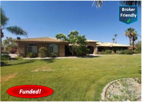 Recently Funded Hard Money Loan - Bermuda Dunes: $300,000, 2nd TD, 61.89% CLTV, 10.75% Lender Rate