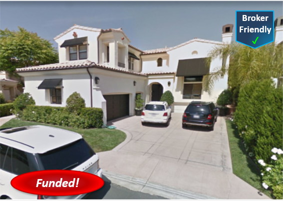 Recently Funded Hard Money Loan - San Juan Capistrano: $150,000, 2nd TD, 59.12% CLTV, 10.50% Lender Rate