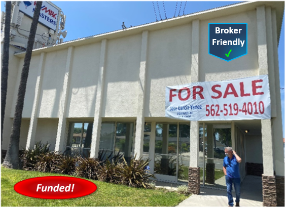 Recently Funded Hard Money Loan in Whittier for $681,000 1st TD @ 10.50%, 55.00% LTV on Purchase Price, 49.15% LTV on Appraised Value, Commercial, 36 Mos., 9 Mos Guar Int, $62,425 min inv