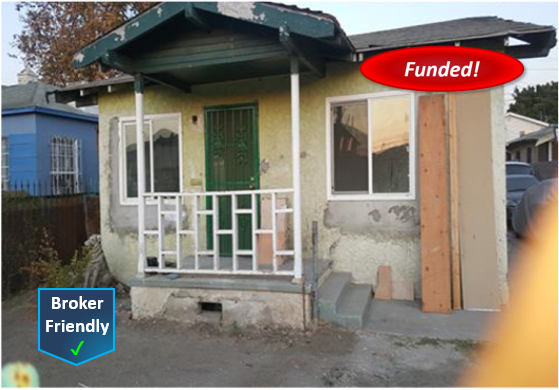 Recently Funded Hard Money Loan - Los Angeles: $85,000 2nd TD @ 11.75%, 42.68% CLTV
