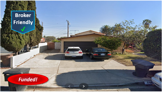 Closed! Hard Money Loan in Anaheim for $294,000, 1st TD, 45.94% LTV, 6.25% Lender Rate