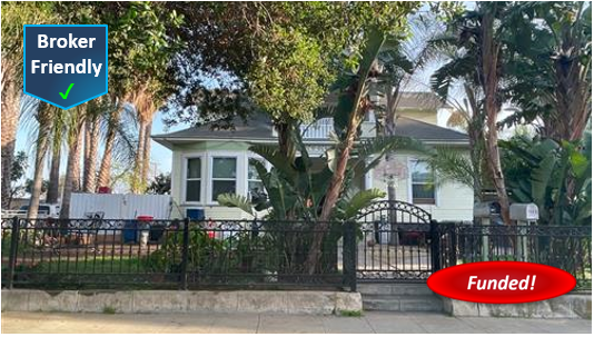 Done Deal! Hard Money Loan in Santa Ana: $160,000 @ 12.99%, Duplex, 2nd TD, 57.49% CLTV, Cash-Out, 10.00% Lender Rate
