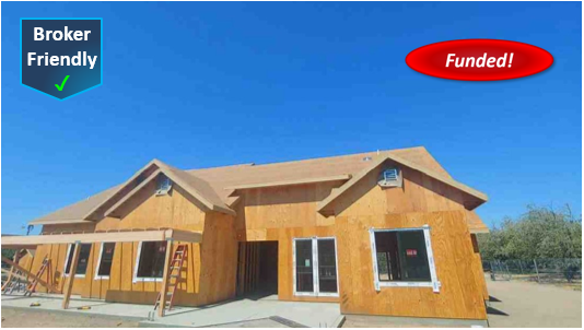 Closed! Construction Hard Money Loan in Ripon: $330,500 1st TD, Cash-Out, 26.23% LTV, SFR, 9.50% Lender Rate