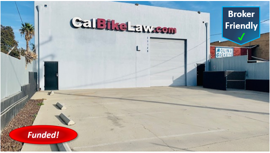 Recent Hard Money Purchase in Torrance: $1,116,500 @ 9.50%, 1st TD, Commercial Building, 70.00% LTV