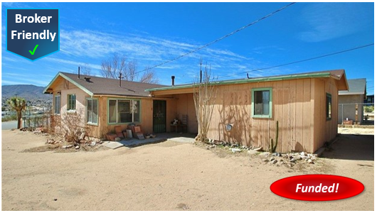 Done Deal! Hard Money Fix and Flip in Joshua Tree: $284,000 @ 10.00%, 1st TD, Purchase, SFR, 64.55% LTV
