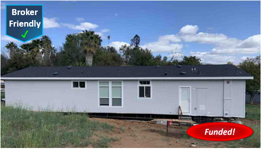Recently Funded Hard Money Loan in Escondido: $85,000 @ 8.50%, 1st TD, Cash-Out, SFR & Land, 10.63% LTV