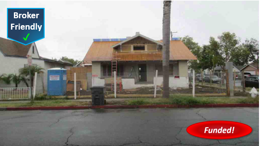 Recently Funded Hard Money Construction Loan in Santa Ana: $448,500 @ 10.25%, 2nd TD, Cash-Out, Tri-Plex, 62.98% CLTV