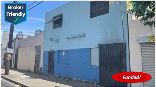 Closed! Hard Money Commercial Loan in Los Angeles: $575,000 @11.00%, 1st TD, Cash-Out, 57.50% LTV