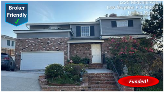 Recently Funded Hard Money Loan in Los Angles: $250,000 @ 9.00%, 2nd TD, Cash-Out, SFR, 30.86% CLTV