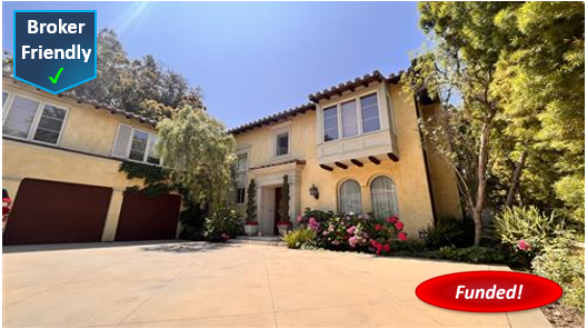 Recently Funded Hard Money Loan in Pacific Palisades: $650,000 2nd TD @ 12.00%, 46.86% CLTV, Cash-Out, Single Family Residence