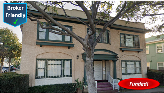 Closed! Hard Money Blanket Loan in Long Beach: $1,460,000 @ 10.00%, 1st TD, Cash-Out, 8 Unit Multi-Family, 52.14% LTV