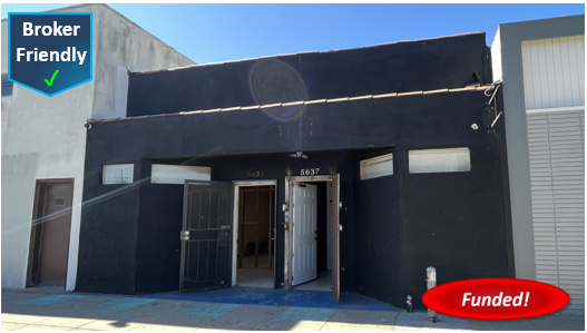 Done Deal! Hard Money Commercial Purchase in North Hollywood: $604,500 @ 12.00%, 1st TD, 65.00% LTV