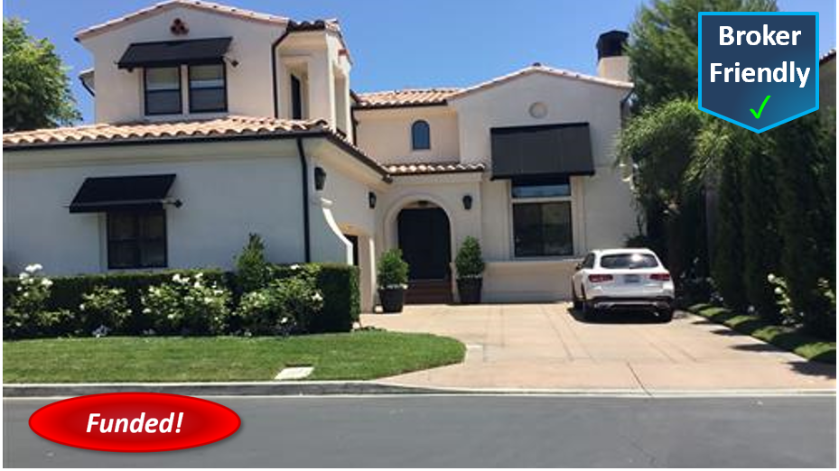 Recently Funded Hard Money Loan in San Juan Capistrano: $400,000 @ 11.00%, 2nd TD, Cash-Out, Single Family Residence, 39.26% CLTV