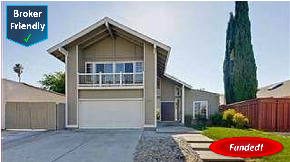 Recently Funded Hard Money Loan in San Jose: $1,092,000 @ 10.00%, 1st TD, Cash-Out, Single Family Residence, 60.00% CLTV