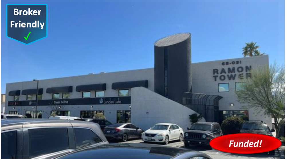 Recent Hard Money Commercial Transaction in Cathedral City: $2,156,050 @ 12.00%, 1st TD, Cash-Out, 53.50% LTV