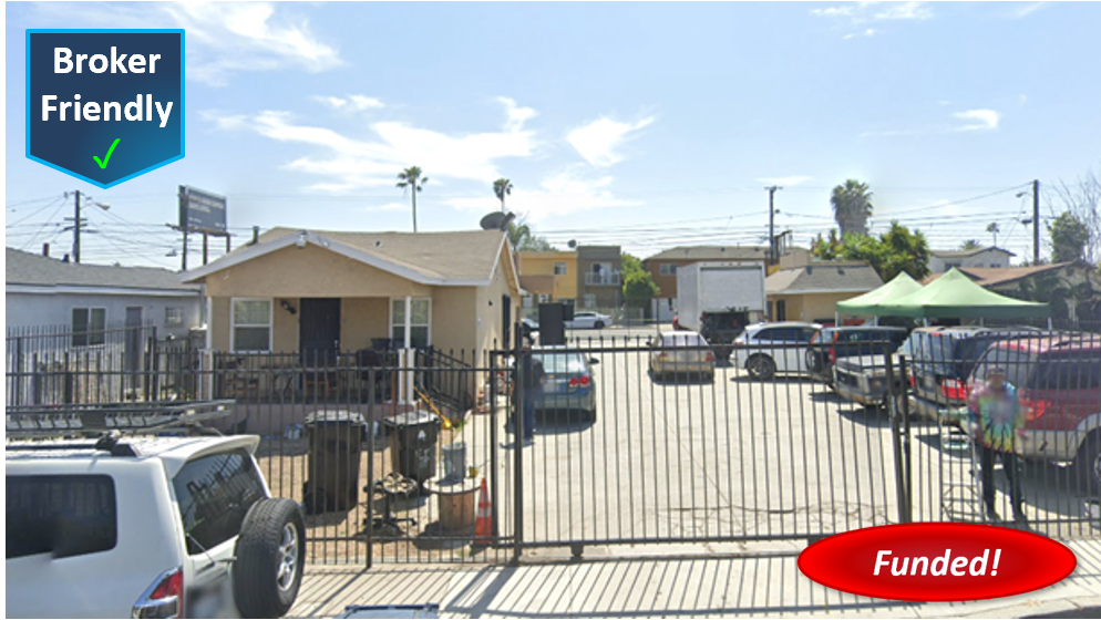 Closed! Hard Money Loan in Los Angeles: $310,000 @ 13.50%, 1st TD, Cash-Out, Commercial, 48.44% LTV